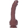 Calexotics Didelis lenktas juodmedžio varpos dildo 22cm siurbtukas