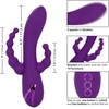 CalExotics Long Beach Bootylicious Violetinė Triple Action Massager Silicone
