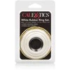 Calexotics Žiedas-GUMINIS ŽIEDAS Baltas RINKINYS 3Vnt