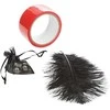 Calexotics Rinkinys sex geisha balls plunksnos bdsm bondage tape