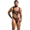 Passion Men Passion Body Leon Juodas L/XL - Elegant Lace Bodysuit, EU Made