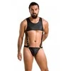 Passion Men Passion Body Adam Juodas S/M - Elegant Polyurethane &amp; Polyester Bodysuit