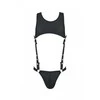 Passion Men Passion Body Adam Juodas S/M - Elegant Polyurethane &amp; Polyester Bodysuit