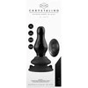 Chrystalino By Shots Shots Chrystalino Missy Glass Plug Vibrator Juodas 10-Speed with Suction Cup