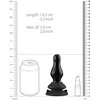 Chrystalino By Shots Shots Chrystalino Missy Glass Plug Vibrator Juodas 10-Speed with Suction Cup