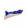 Chrystalino By Shots Chrystalino Glass vandeniui atsparus dildo išangei ir makštiui, 15 cm