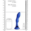 Chrystalino By Shots Chrystalino Glass vandeniui atsparus dildo išangei ir makštiui, 15 cm