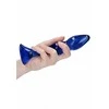 Chrystalino By Shots Chrystalino Glass vandeniui atsparus dildo išangei ir makštiui, 15 cm