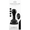 Chrystalino By Shots Shots Chrystalino Juodas Glass Intimate Massager with Suction Cup Base