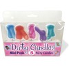 Little Genie Productions Kheper Games Fun Shape Candle Set - Unique Decorative Party Candles, 6 pcs