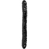Doc Johnson Jr. Veined Double Header Flexible 12'' PVC Model - Juodas