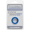 Doc Johnson TitanMen Stretch-to-Fit Juodas Adjustable Ring TPR