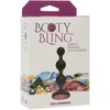 Doc Johnson Booty Bling Silicone Beaded Plug with Jewel Medium Juodas