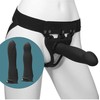 Doc Johnson Body Extensions Silicone Harness Vibrating Set, Adjustable, Juodas