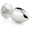 Dream Toys GLEAMING LOVE Sidabrinis PLUG MEDŽIAGA