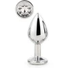 Dream Toys Gleaming Love Sidabrinis Plug korek analny Small