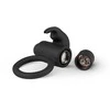Easytoys Sway Bunny Vibrating Intimacy Ring with Removable Bullet - Juodas