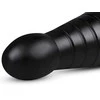Easytoys BUTTR Devil Dog Silicone Large Ribbed Anal Plug Juodas XXL