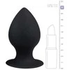 EasyToys Round Plug Juodas XL - Silicone Intimate Priedas with Suction Base