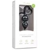 Easytoys Juodas Korek Analny Laikiklis Serce