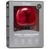Easytoys Ouch! Furry Handcuffs Raudona - Soft Plush Adjustable Restraint System