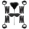 EasyToys Bondage Starter Kit - Adjustable Cuffs &amp; Eye Mask Set