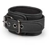 EasyToys Faux Leather Adjustable Handcuffs Juodas 11-28cm Soft Lining