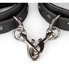 EasyToys Faux Leather Adjustable Handcuffs Juodas 11-28cm Soft Lining