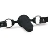 EasyToys Silicone System Ball Gag Adjustable 60 cm Juodas 9.5 cm Insertable