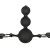 EasyToys Silicone Bead Gag Adjustable Strap Juodas 8718627528235