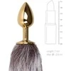 Easytoys Pipedream Fox Tail Aluminum Model - Intimate Stainless Attachment, Sidabrinis/Gray