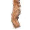 EasyToys Aliuminio Plug with Faux Fox Tail - Sidabrinis &amp; Pilkas, Medium