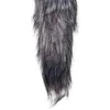Easytoys Rimba Fox Tail Aliuminio Intimate Plug - Sidabrinis &amp; Pilkas Faux Fur, Medium