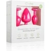 Rožinė EasyToys Silicone Jewel Plug Set Rožinė - 3 Sizes, Decorative Base