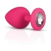 Rožinė EasyToys Silicone Jewel Plug Set Rožinė - 3 Sizes, Decorative Base