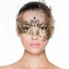 EasyToys Venetian Gold Metal Mask with Decorative Diamonds