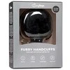 EasyToys Soft Plush Restraint Handcuffs Juodas Adjustable Lockable