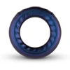Easytoys Hueman Saturn Vibrating Silicone Ring Intimate System - Rechargeable, Juodas