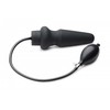 XR Brands Ass-Pand Large Inflatable Silicone Plug Juodas 15 cm