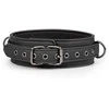 Easytoys Kiotos Adjustable Metal &amp; Faux Leather Bondage Collar with Leash 40-54 cm