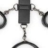 Easytoys Ouch! Adjustable Faux Leather Neck &amp; Wrist Bondage Set, Juodas