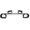 EasyToys Adjustable Restraint Bar with Faux Leather Cuffs - Juodas, Universal Fit
