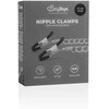 EasyToys Adjustable Metal Nipple Clamps with Chain - Sidabrinis Finish