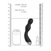 Electroshock By Shots ElectroShock G/P-Spot Silicone Stimulator Juodas Wireless Remote IPX7