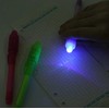 Bez Marki UV LED rašiklis su nematomais užrašais, juodos spalvos