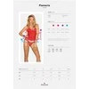 Gorset stringi sex komplet obsessive flameria s/m