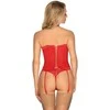 Gorset stringi sex komplet obsessive flameria s/m