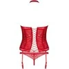 Gorset stringi sex komplet obsessive flameria s/m