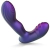 Hueman Tapping Plug Silicone Rechargeable 10 Modes Juodas-Violetinė