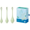 Satisfyer Yoni Power 2 Pelvic Floor Training Set, Silicone, Žalias